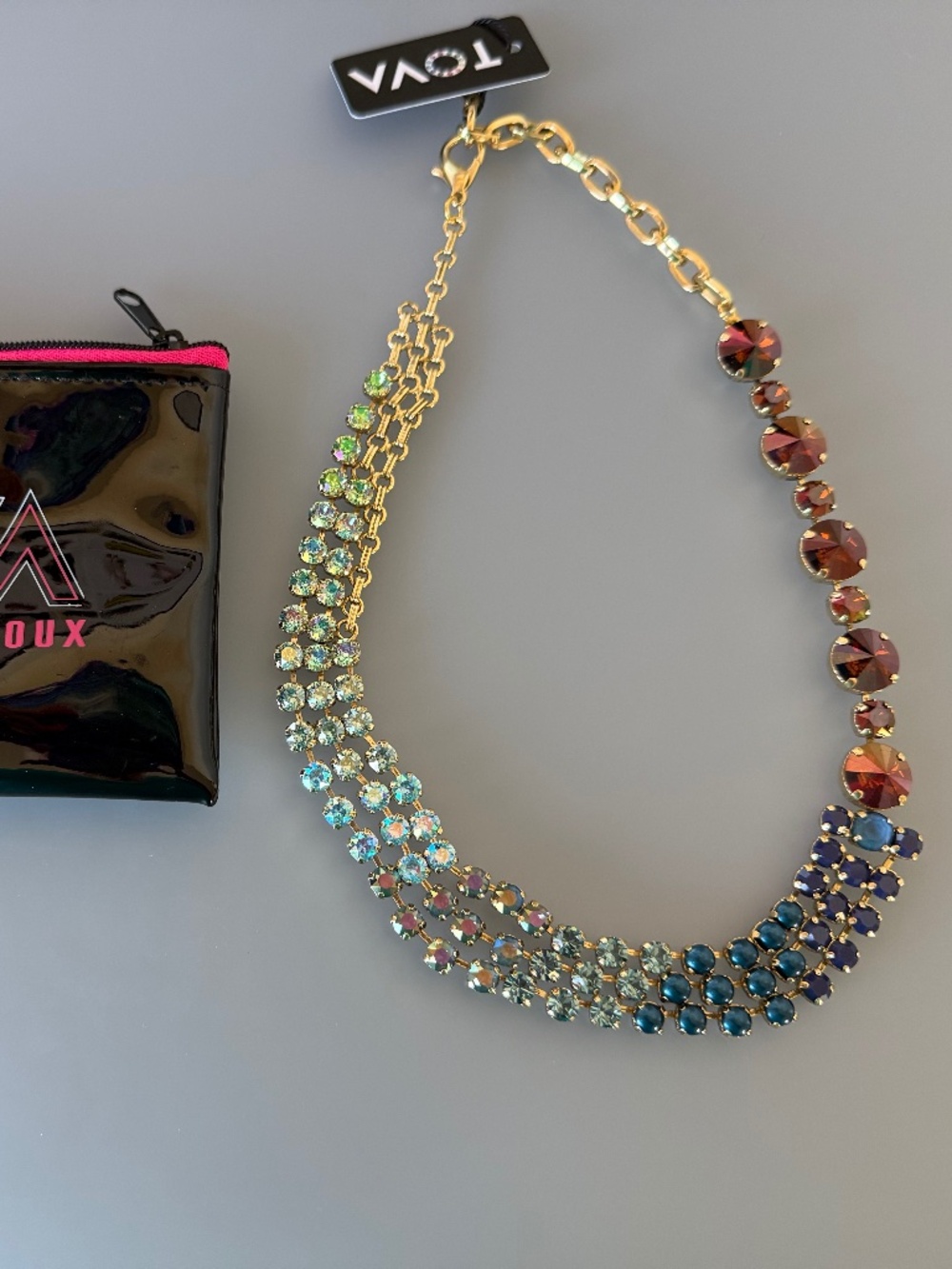 Tova Blue brown necklace